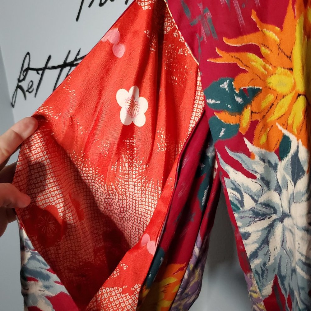 Vintage Handmade Kimono Robe, S/M - Picture 7 of 8